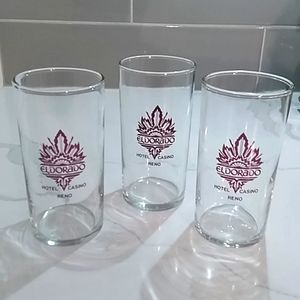 8 Vintage Casino Glasses